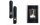 Lot de 2 bougeoirs muraux Noir Métal Verre H : 41,5 cm Moderne