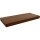 Wandregal schwebend 100 cm Holz Optik Braun MDF Kunststoff