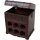 Weinschrank Truhe H: 48 cm klein Braun antik BECKETT