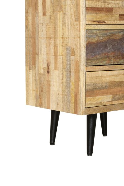 Commode bois acier H : 112 cm Moderne décoratif