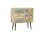 Buffet bois acier largeur 92 cm Nature Gris Noir
