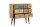 Buffet bois acier largeur 92 cm Nature Gris Noir