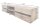 TV Lowboard suspendu en bois dacacia métal 160 cm bord darbre