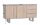Buffet bois teck mangue fer largeur 150 cm piètement traîneau