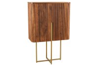 Highboard Holz Metall 80 x 125 cm Art Déco...