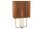 Highboard Holz Metall 80 x 125 cm Art Déco Lamellen Design