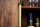 Highboard Holz Metall 80 x 125 cm Art Déco Lamellen Design