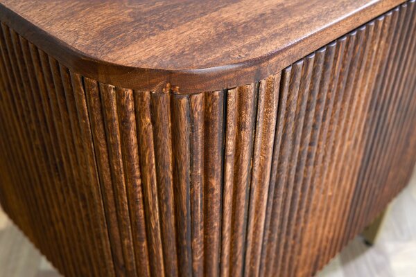 TV Lowboard 160 cm Holz Metall Art Déco Design
