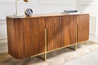 Sideboard Holz Metall 160 x 75 cm Art Déco...