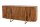 Sideboard Holz Metall 160 x 75 cm Art Déco Lamellen Design