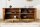 Sideboard Holz Metall 160 x 75 cm Art Déco Lamellen Design