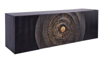 Hängesideboard Schwarz Gold 177 cm Ornament...