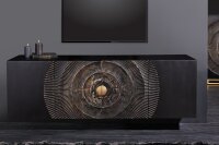 Hängesideboard Schwarz Gold 177 cm Ornament...