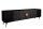 TV Board 180 cm breit Schwarz Gold Handarbeit Holz Metall