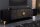 TV Board 180 cm breit Schwarz Gold Handarbeit Holz Metall