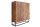 Highboard Holz Metall 100 x 120 cm in Braun Schwarz 3D Muster