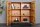 Highboard Holz Metall 100 x 120 cm in Braun Schwarz 3D Muster