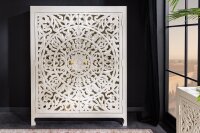 Highboard Weiß Gold 110 x 140 cm Handarbeit...