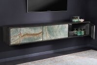 TV Lowboard hängend Steinfurnier Akazienholz 160 cm...