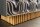 Sideboard groß 177 cm 3D-Ornamente Holz Grau Gold Blau