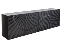 Hängesideboard Schwarz Holz 177 cm breit Handarbeit...