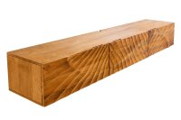 Meuble TV suspendu en bois de manguier 160 cm fait main...