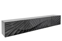 H&auml;ngeboard Schwarz 200 cm lang Handarbeit Mangoholz