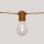 Guirlande lumineuse extérieure LED 5m 10x E27 IP44 2700 K avec fiche