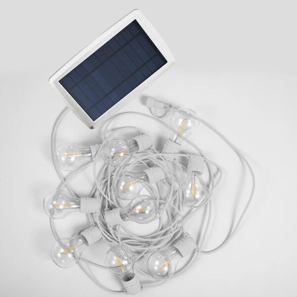 Solar Lichterkette außen LED 2700K warmweiß IP44 5m lang