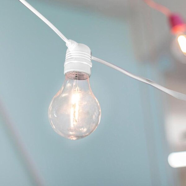 Solar Lichterkette außen LED 2700K warmweiß IP44 5m lang