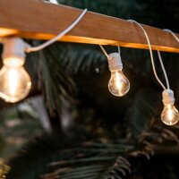 Solar Lichterkette außen LED 2700K warmweiß...