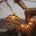 Guirlande lumineuse solaire LED 1800 K 5 m de long jute fibre naturelle