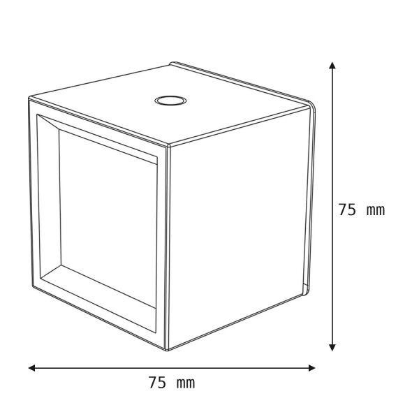 Akku Wandleuchte kabellos LED Touch Dimmer B: 7,5 cm Akku