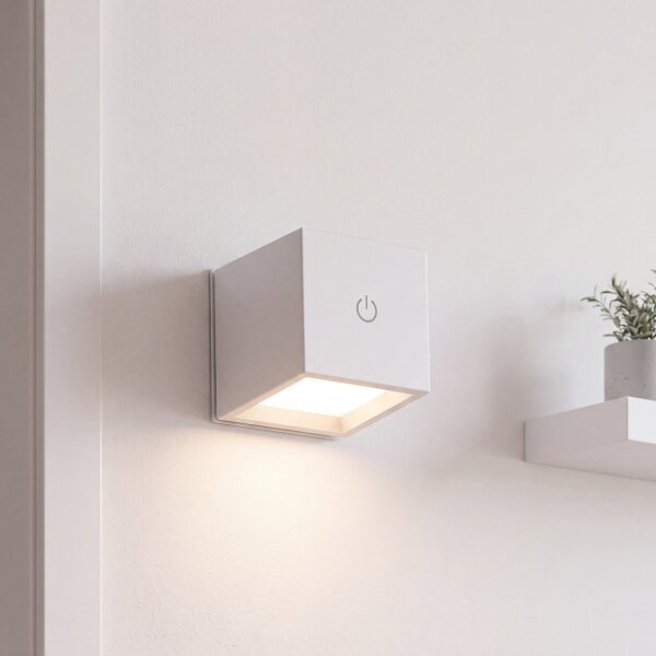 Applique LED sans fil Touch Dimmer Blanc L : 7,5 cm Batterie