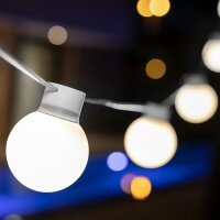 LED Lichterkette außen Weiß IP44 3000K 5m...