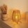Lampe de table en rotin E27 H : 32,5 cm Trépied Boho TOKI