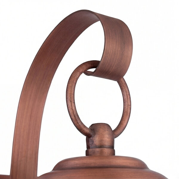 Außenwandleuchte Vintage Stahl Glas IP44 E27 in Kupfer