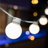 Guirlande lumineuse solaire LED IP44 blanche 5m de long...