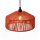 Lampe à suspendre extérieure E27 IP54 Ø 30 cm en terre cuite Abat-jour en corde