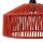 Lampe à suspendre extérieure E27 IP54 Ø 30 cm en terre cuite Abat-jour en corde