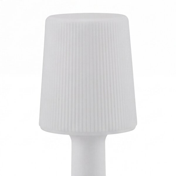 Lampadaire LED extérieur 110 cm blanc IP65 2700 K câble connecteur
