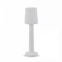 Lampadaire LED extérieur 110 cm blanc IP65 2700 K...