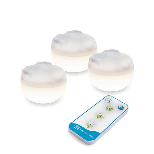 LED Campingleuchte 3er Set Akku Haken Magnet dimmbar IP54 CHERRY