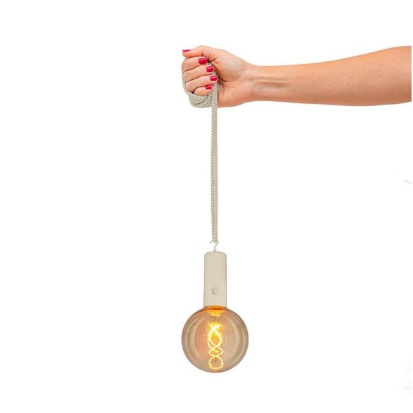 LED Pendelleuchte außen mit Akku Fernbedienung dimmbar IP54