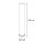 Lampadaire LED extérieur Blanc 165 cm IP65 4000 K Fiche Câble