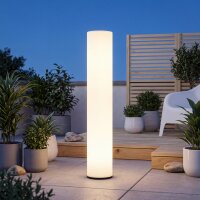 LED Stehlampe au&szlig;en Wei&szlig; 100 cm IP65 6500 K Stecker Kabel
