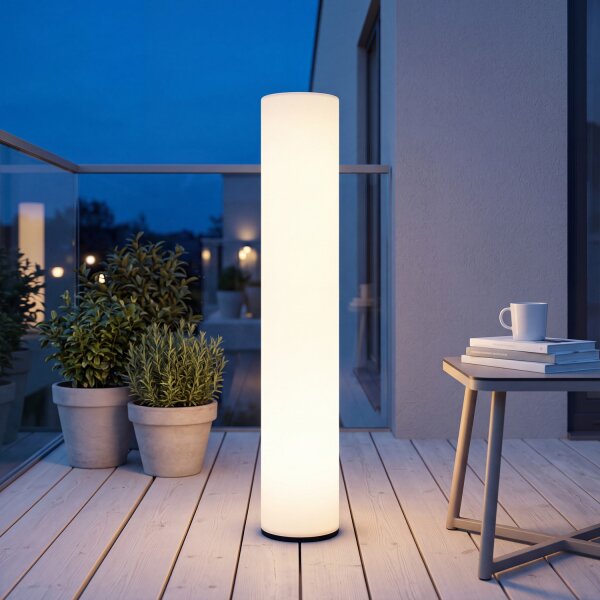 Colonne lumineuse LED changeant de couleur dimmable 100 cm IP65 Batterie sans fil