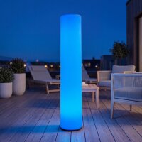Lampadaire LED extérieur sans fil 160 cm IP65...