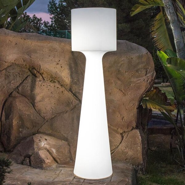 Lampadaire LED extérieur sans fil changement de couleur variateur 140cm IP65