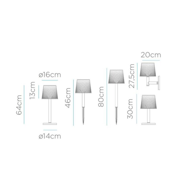 LED Solarleuchte 5-in-1 Erdspieß Wand Tisch Boden IP65
